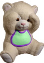Peek a boo Bear Plaster Statue