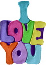 I Love You Sayings Plaster Plaque