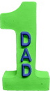 Number 1 Dad Plaster Plaque
