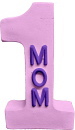 Number 1 Mom Plaster Plaque