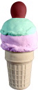 Ice Cream Cone Plaster Statue