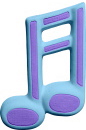Double Music Note Plaster Plaque