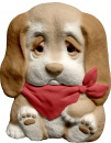 Dog with Bandana Plaster Plaque