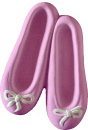 Ballet Shoes with Bow Plaster Plaque