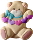 Bear with Heart Strand Plaster Plaque