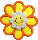 Daisy with Smile Face Plaster Plaque