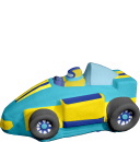 Race Car Plaster Statue b
