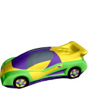Race Car Plaster Statue e