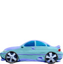 Sports Car Plaster Plaque