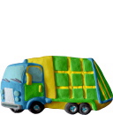 Garbage Truck Plaster Plaque