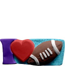 I Love Football Plaster Plaque