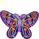 Butterfly Plaster Plaque