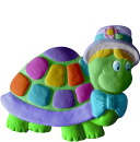 Turtle with hat Plaster Plaque