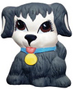 Puppy with Name Tag Plaster Plaque