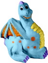 Baby Dragon Plaster Statue