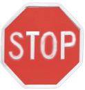 Stop Sign XL Plaster Plaque