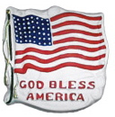 USA Flag Plaster Plaque