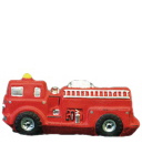 Fire Engine Plaster Statue