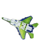 Rocket Plane Plaster Plaque