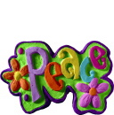 Peace Plaster Plaque