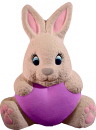 Bunny with Heart Seated Plaster Statue