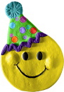 Party Hat Happy Face Plaster Plaque