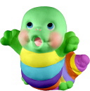 Baby Caterpillar Plaster Statue