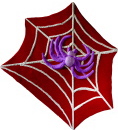 Spider on Web Plaster Plaque