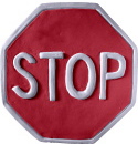 Stop Sign Plaster Plaque