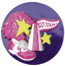 Cheerleader Gear Plaster Plaque