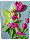 Tulip Fairy Plaster Plaque