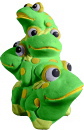 Frog Pyramid Plaster Statue