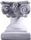 Scamozzi Four Point Smooth Plaster Candleholder