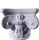 Ionic Capital Plaster Candleholder