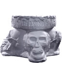 See no Evil Skull Plaster Candleholder