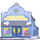 Village Market Unpainted Plaster Christmas Tree Ornament