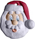 Happy Santa Face Ornament