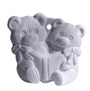 Two Bears Reading Ornament