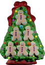 Gingerbread Tree Unpainted Plaster Christmas Tree Ornament