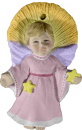 Star Angel Arms Open Unpainted Plaster Christmas Tree Ornament