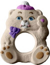 Bear Plaster Picture Frame Unpainted Plaster Ornament