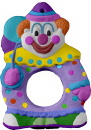 Clown Plaster Picture Frame Unpainted Plaster Ornament