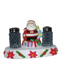 Santa Plaster Salt and Pepper Holder