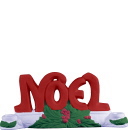 Noel Letters Plaster Candleholder