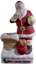 Here Comes Santa Plaster Statue