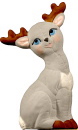 Reindeer Plaster Statue