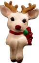 Shelf Reindeer Plaster Statue