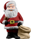 Santa with Sack Plaster Statue