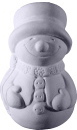 Happy Snowman with Coat Plaster Statue