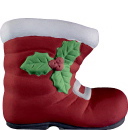 Holly Boot Plaster Statue